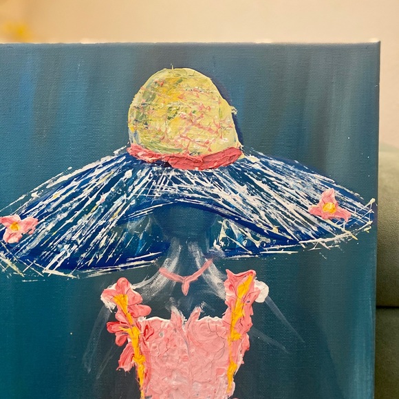 Abstract girl painting
